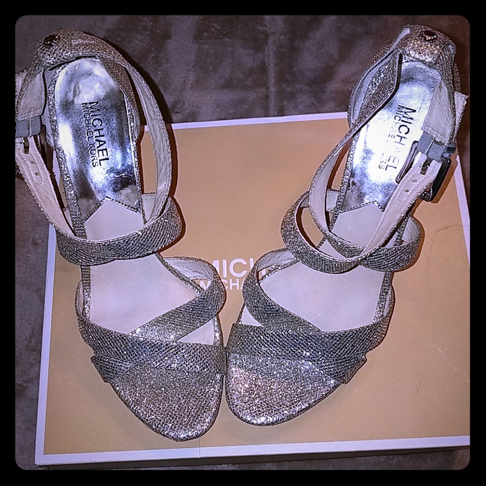 Michael Kors glitter platforms